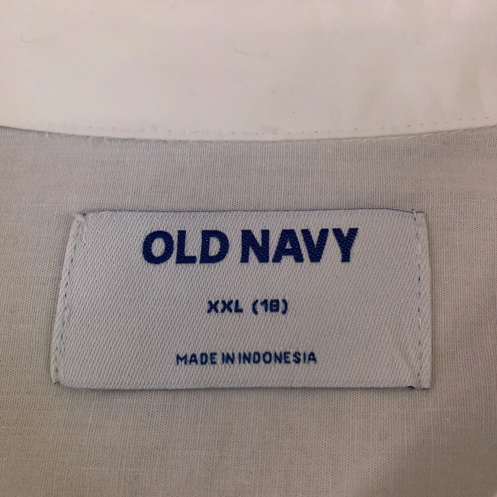 Old Navy Girls Size XXL (18) School Uniform Short-Sleeve Poplin Shirt 2-Pack NWT